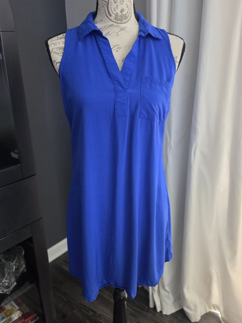 Old Navy Collared Mini Dress in "Royal Rowena" Blue